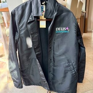 NWT Deus Ex Machina black relaxed sonic coach jacket